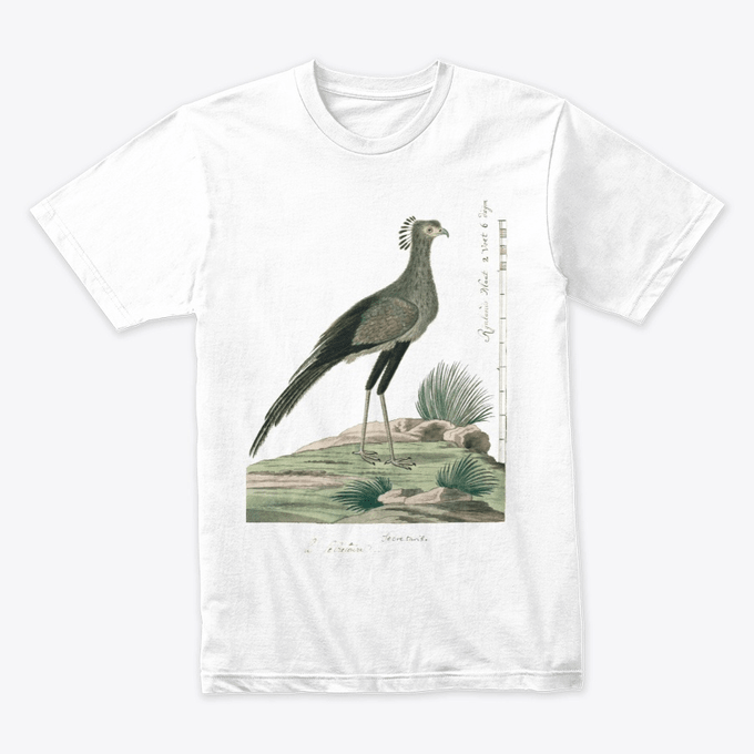 Masai Mara heritage collection premium t-shirt - Secretary bird